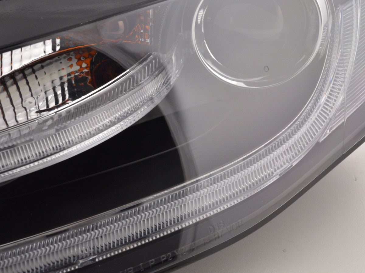 Scheinwerfer Set Xenon Daylight LED Tagfahrlicht Audi A4 B8 8K 07-11 schwarz Scheinwerfer Set Xenon Daylight LED Tagfahrlicht Audi A4 B8 8K 07-11 schwarz